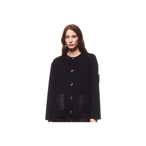 샤넬 Cashmere & Lambskin 재킷 블랙
